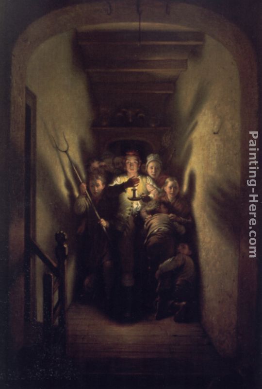 The Night Alarm The Advance painting - Charles West Cope The Night Alarm The Advance art painting